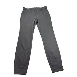 Gap Stretch Skinny Charcoal Gray Pants Size 8 New